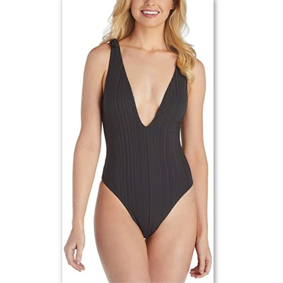 Raisins Other - NWT Raisins Macy's Plunging 1 pc Swimsuit Medium